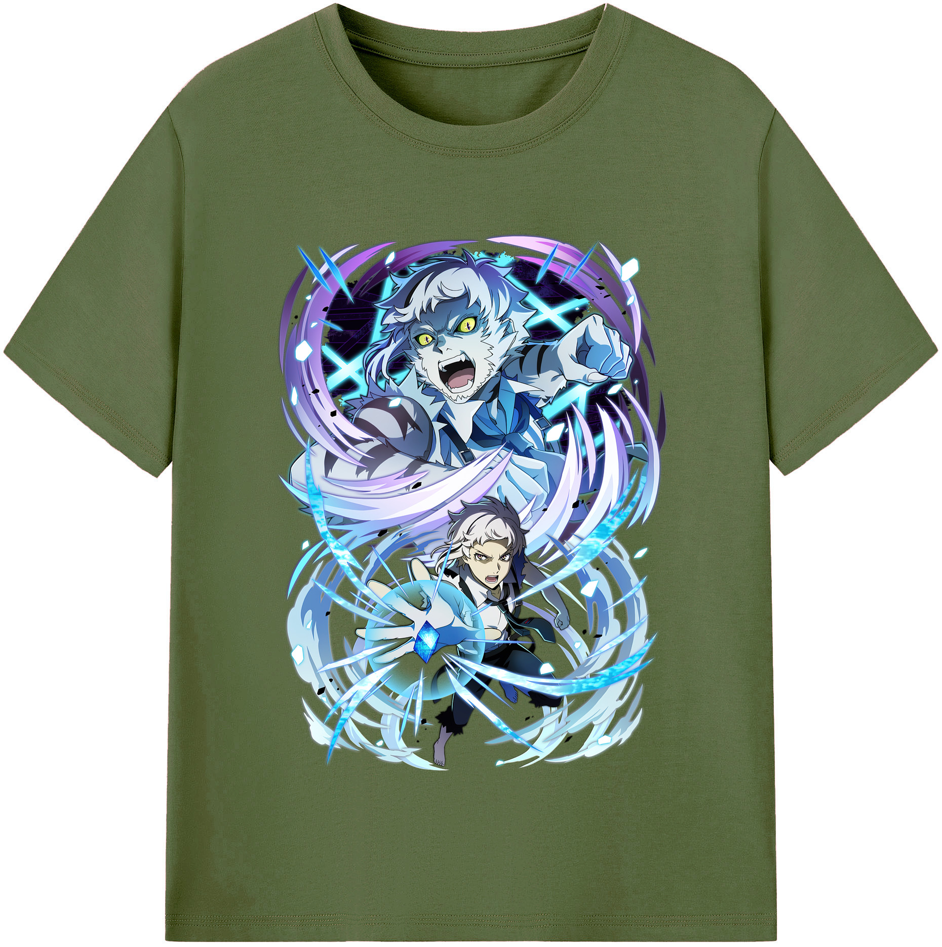 （画像用） 文豪ストレイドッグス Bungo Stray Dogs 綿100％半袖Tシャツ（フロントプリント）
